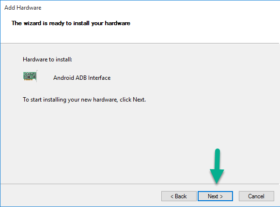 Install Android ADB Interface