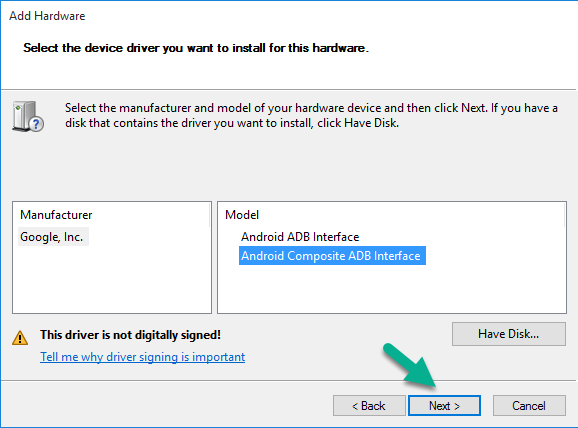 adb interface driver windows 10 64 bit