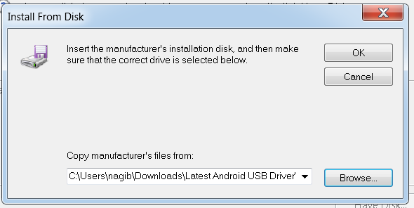 Continue Install Android USB Driver PC